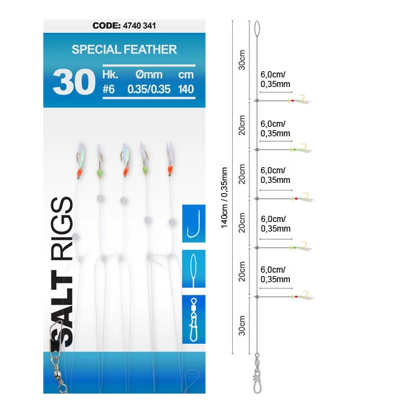 Spro Special Feather - Salt Rig 30 3 Spro Special Feather - Salt Rig 30