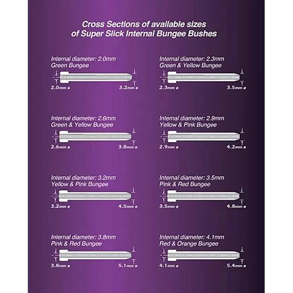 Drennan Super Slick Internal Bungee Bushes 4 Drennan Super Slick Internal Bungee Bushes - Afbeelding 2